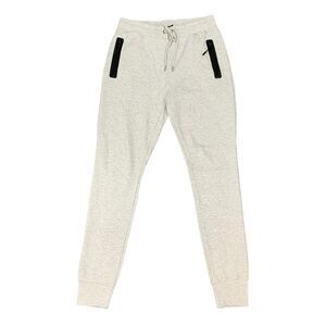 Verde Sweatpants Mens L Large Gray Slim Tapered Leg Drawstring Tie Cotton Blend